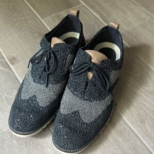 Cole Haan Men's Black and Tan Oxfords